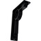 Ekena Millwork Maria Wrought Iron Bracket, (Triple center brace), Powder Coated Black 2"W x 5 1/2"D x 8"H BKTM02X05X08TMA - alternate 1